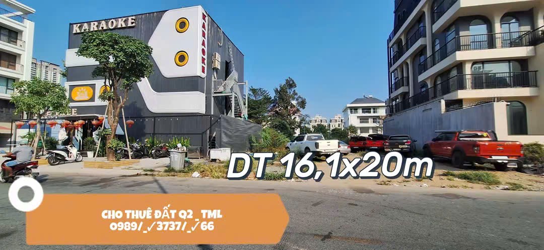 Cho thuê đất mặt tiền khu Huy Hoàng TML Q2, diện tích 8x20m, 16,1x20m, 15x20,1m đường lớn, khu kinh doanh tấp nập (0989373766 Trí) 15995489