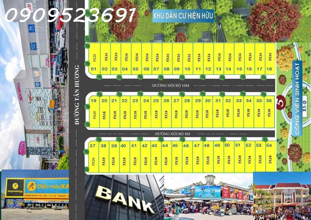 Bán đất tại Long Cang Residence, 1,6 tỷ, 90 m2, pháp lý đầy đủ 15995488