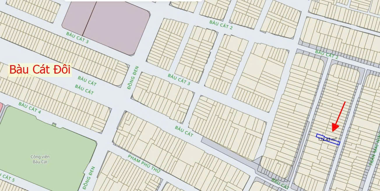 Bán gấp nhà mặt phố 307/23 Bàu Cát, Tân Bình, DT 133m², 2 tầng, 2PN, Sổ Hồng, 15 tỷ. LH 0898333313 15995500