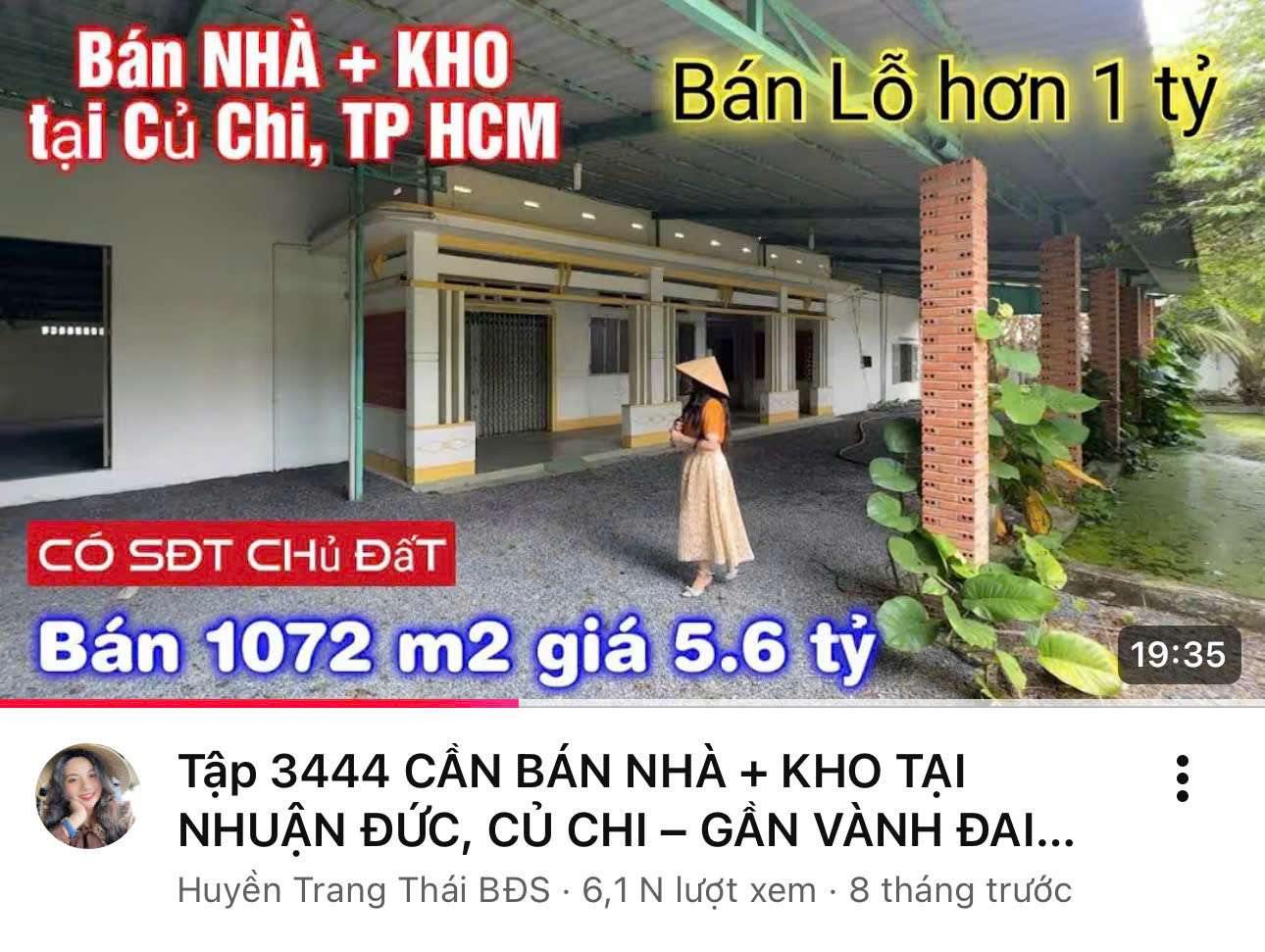 BÁN LỖ HƠN 1 TỶ – NHÀ KHO 1.073M² GẦN VÀNH ĐAI 4 – CỦ CHI – GIÁ 5,6 TỶ (TL) 15995723