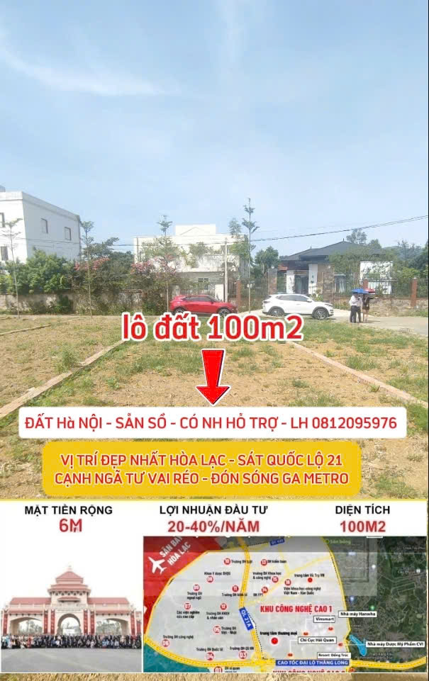 Bán gấp mảnh đất full thổ cư giá rẻ ngay lõi Khu Công nghệ cao 15995743