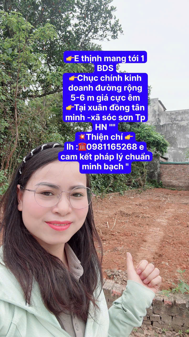 CHỤC CHÍNH KINH DOANH TẠI XUÂN ĐỒNG TÂN MIMH -XÃ SÓC SƠN THÀNH PHỐ HN - DIỆN TÍCH 103,8 M -KHUÔN 15995960