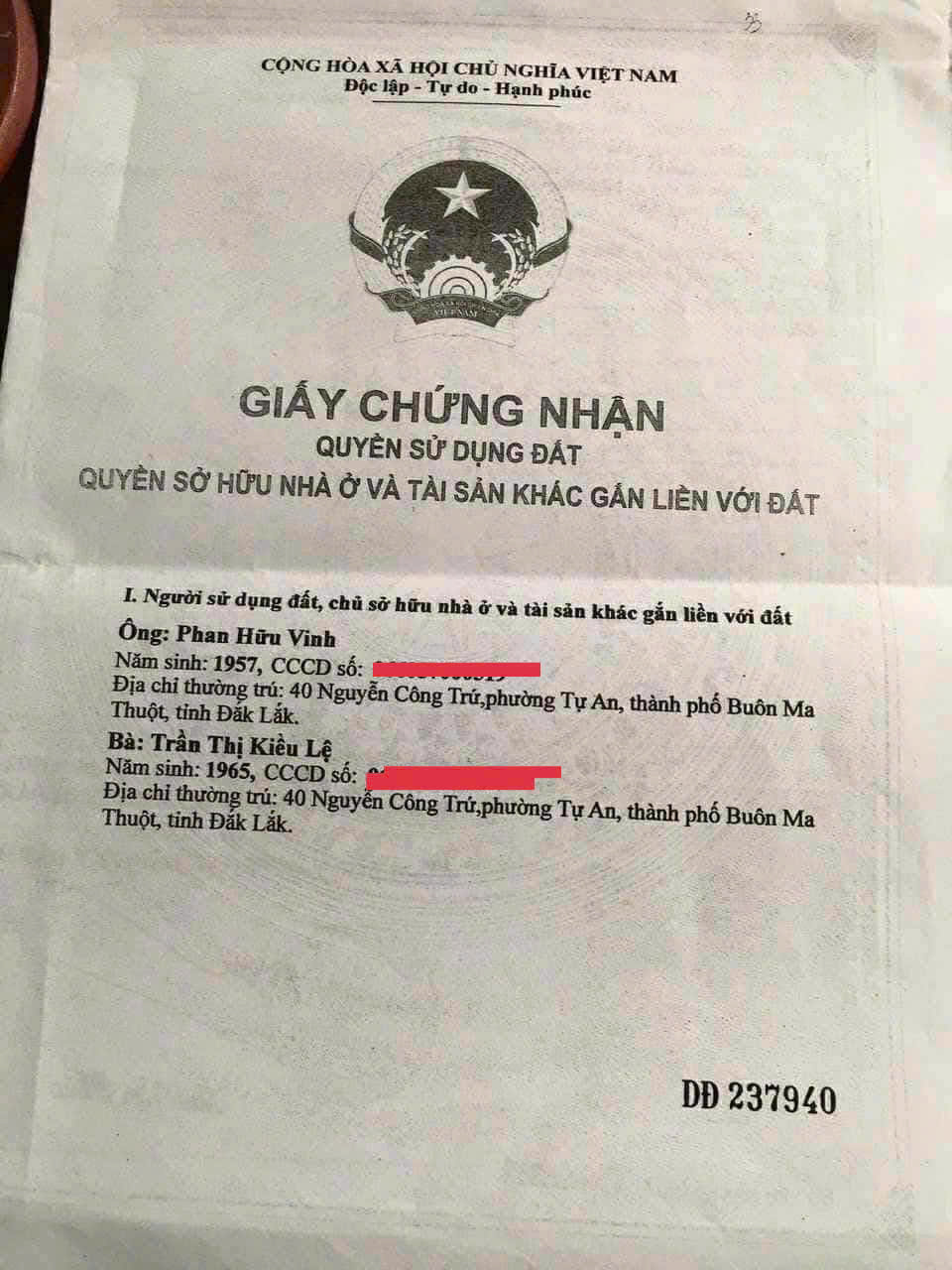 BÁN ĐẤT THỔ CƯ TRUNG TÂM TP. BUÔN MA THUỘT – MẶT TIỀN ĐƯỜNG HOÀNG DIỆU – CÓ SẴN NHÀ 1 TRỆT 1 LẦU 15996149