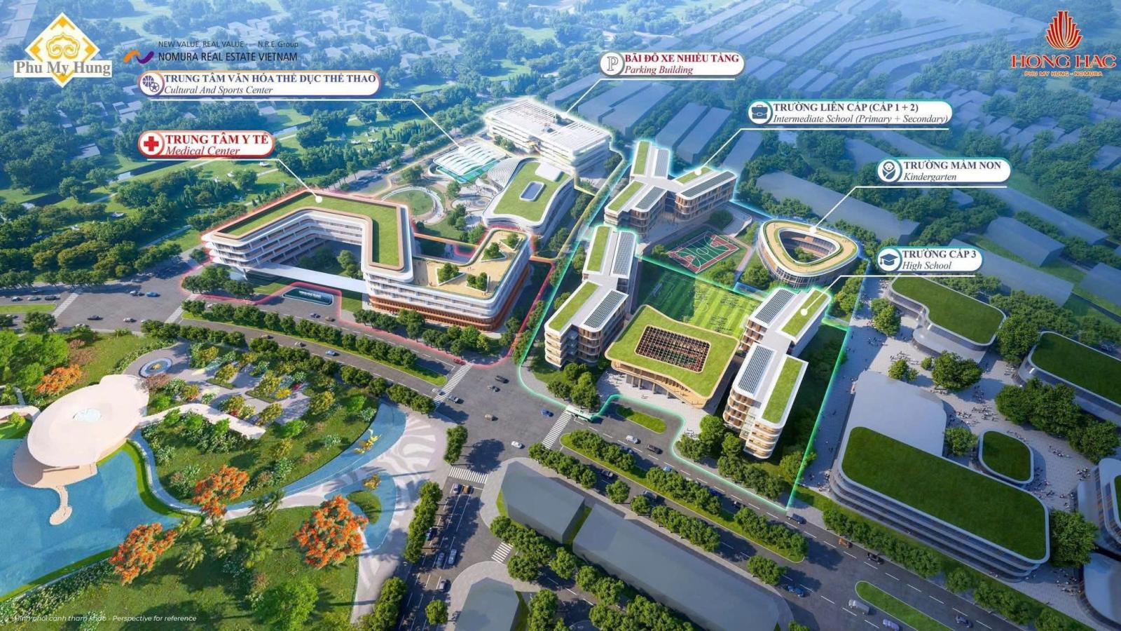 HỒNG HẠC CITY -  SHOPOUSE ĐỐI DIỆN TRUNG TÂM THƯƠNG MẠI  6x20 ~ 420m2, 5 tầng, Ls 0%. Mua TT Phú Mỹ 15996264