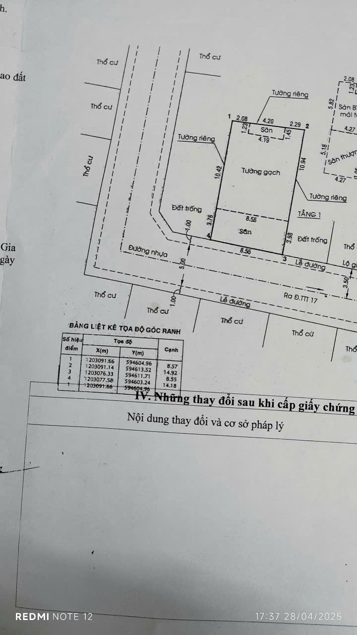 SỔ VIP THỚI TAM THÔN 17, HÓC MÔN – 2 NHÀ LẦU – ĐƯỜNG 8M – CHỈ 6.5 TỶ 15996499