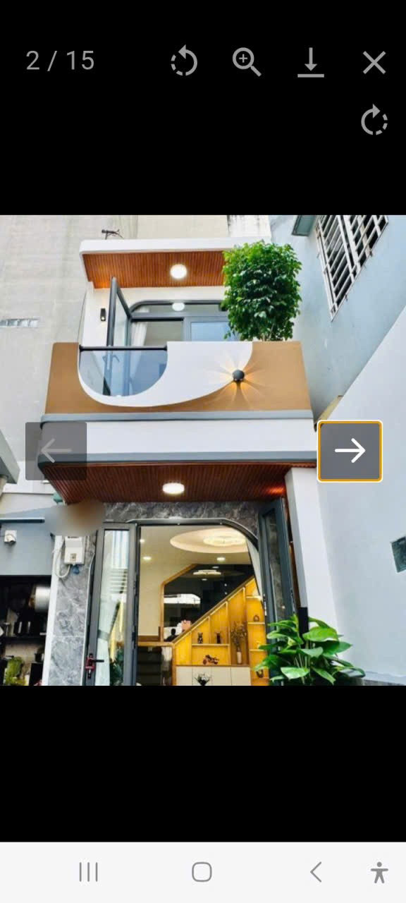 Nhà hẻm ba gác , 45m2 , 2 lầu , Bình Thạnh , giá 6.79 tỷ . 15996561