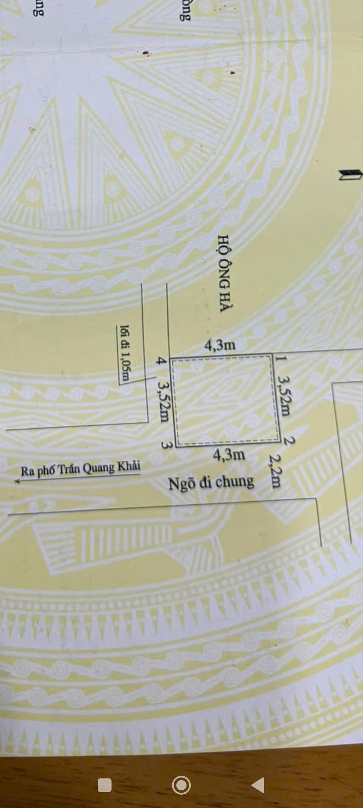 BÁN NHÀ 4 TẦNG SAU TRẦN QUANG KHẢI – NGÕ Ô TÔ – GIÁ 1,65 TỶ 15996576