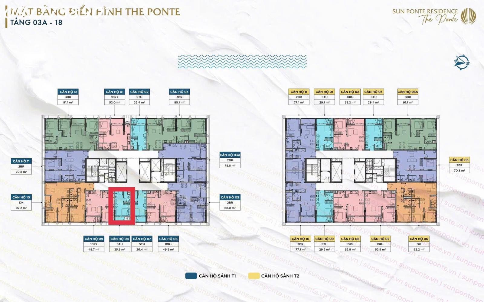 Bán căn Studio 25.8m2 - Sun Ponte tầng cao view đẹp, giá 2 tỷ 750tr, sở hữu lâu dài 15996594