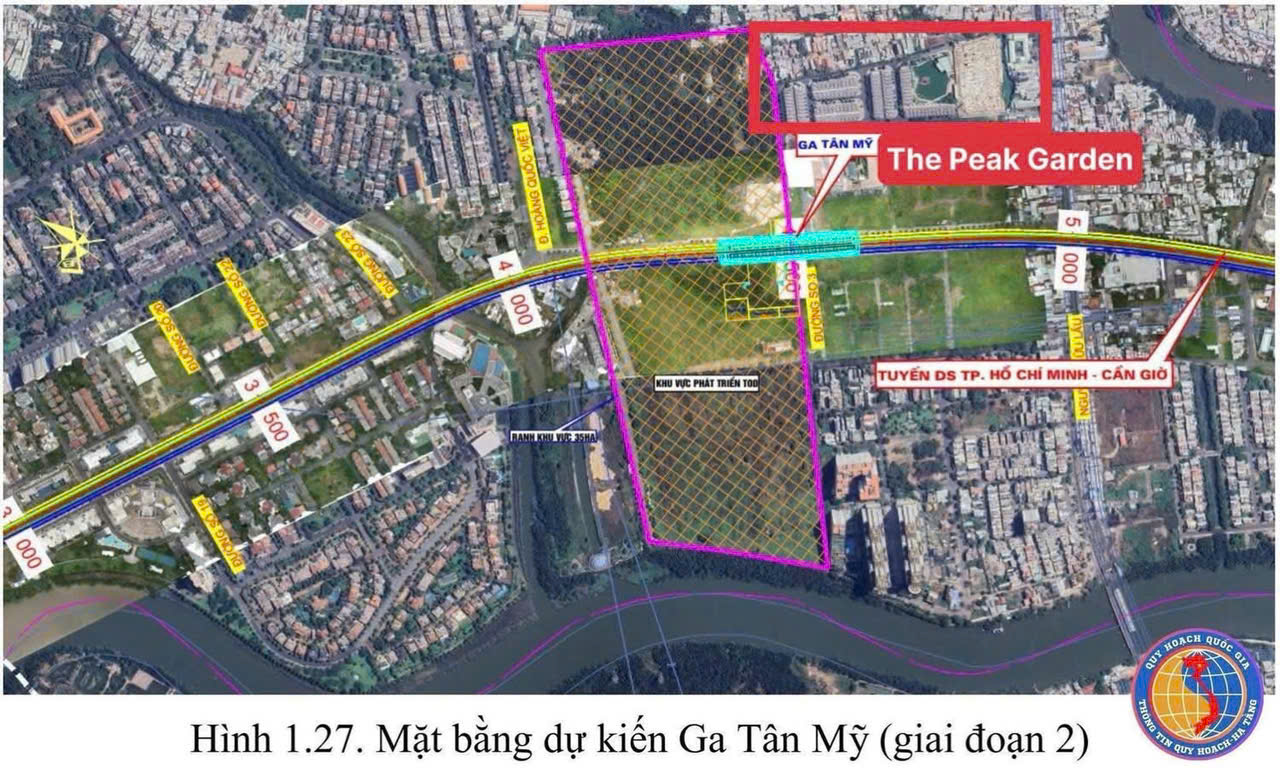 Giữ chỗ 200 căn The Peak Garden cạnh nhà ga Tân Mỹ  Quận 7 giá từ 75 triệu/m2 thanh toán 15% kí HĐMB 15996629