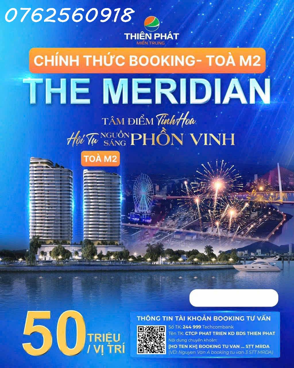 CHÍNH THỨC NHẬN BOOKING TÒA M2 THE MERIDIAN 15996689