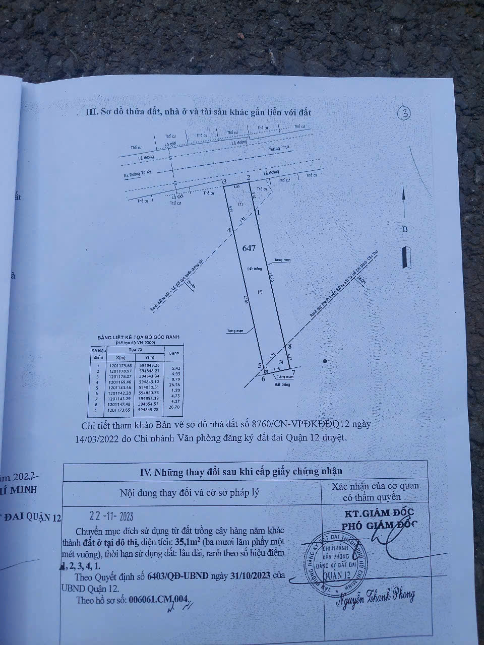 BÁN ĐẤT TÔ KÝ Q12 – 5x38 – ĐƯỜNG 10M – GẦN CHỢ TÂN CHÁNH HIỆP – GIÁ CHỈ 4.5 TỶ 15997023