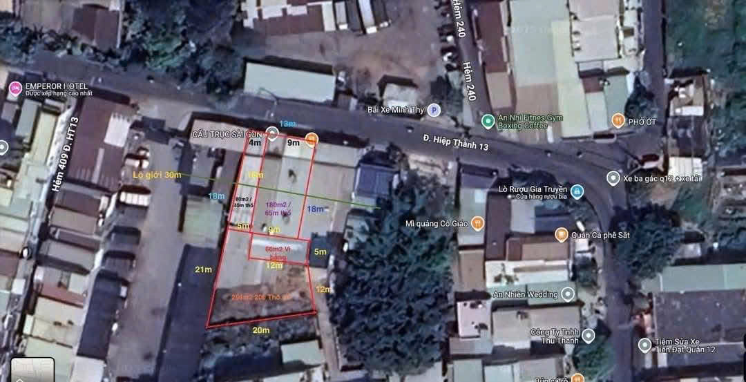 Nhà MBKD (13x40) Mặt Tiền Hiệp Thành 13, Quận 12 Giá Rẻ 24 Tỷ (gần chợ HT) 15997029