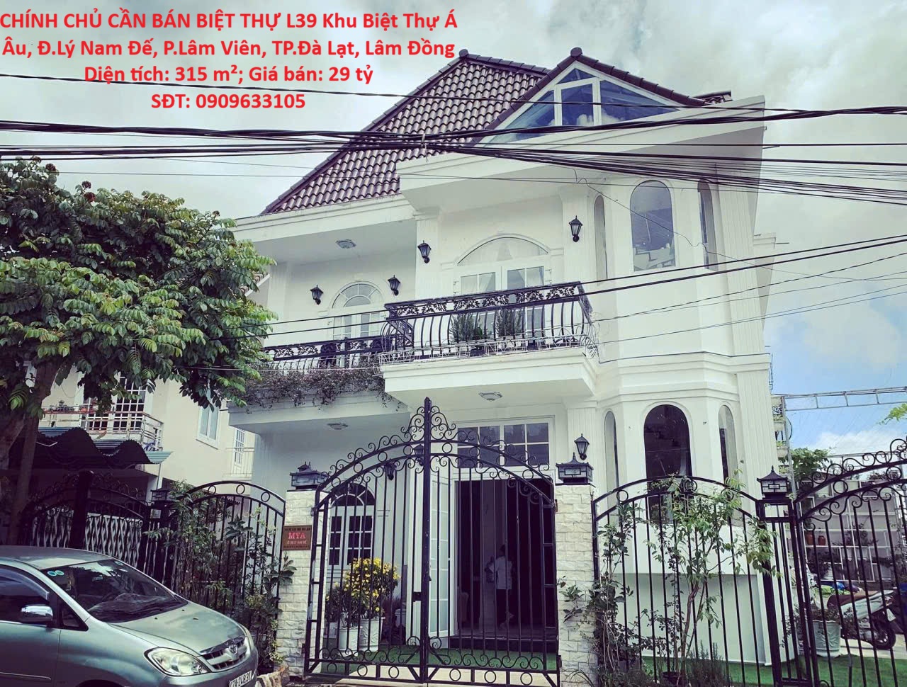 BIỆT THỰ ĐẸP–GIÁ TỐT –CHÍNH CHỦ CẦN BÁN BIỆT THỰ L39 Khu Biệt Thự Á Âu, Đ.Lý Nam Đế, P.Lâm Viên, 15997110
