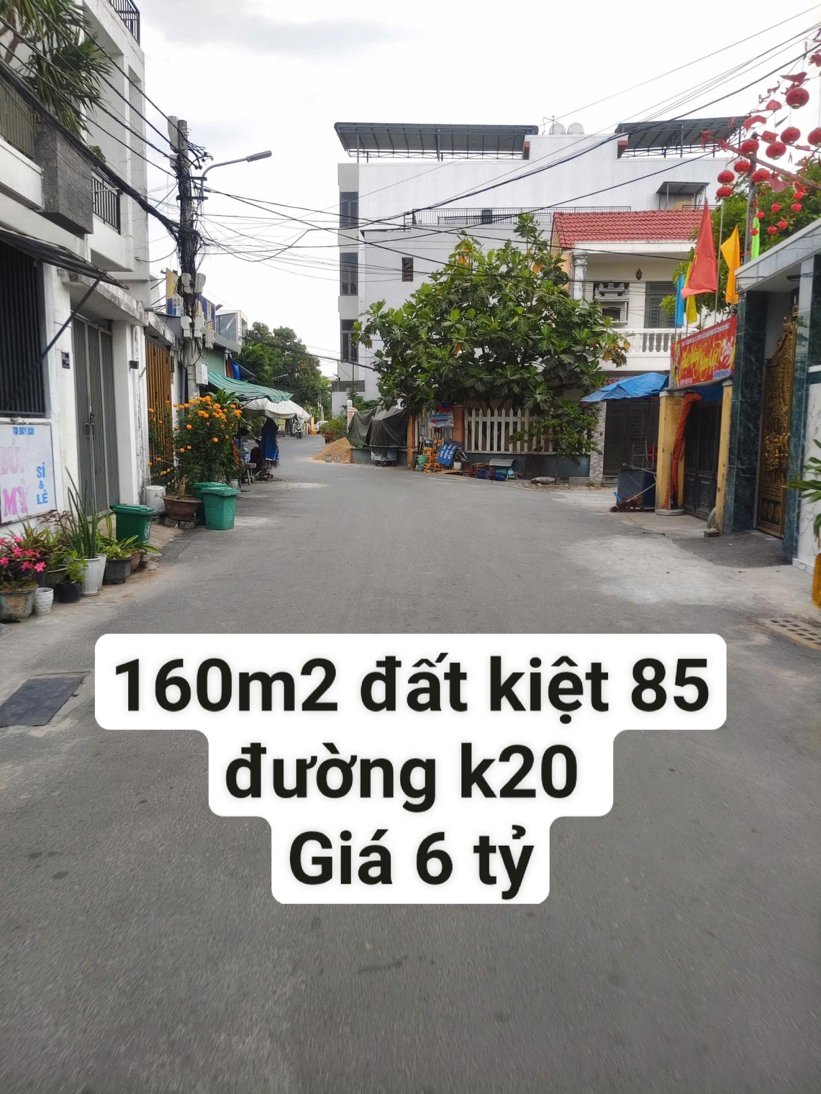 Chính chủ cần bán lô đường K20 - Khuê Mỹ - Ngũ Hành Sơn - 160m2 - Giá 6 tỷ - Liên hệ 0932514255 15997113