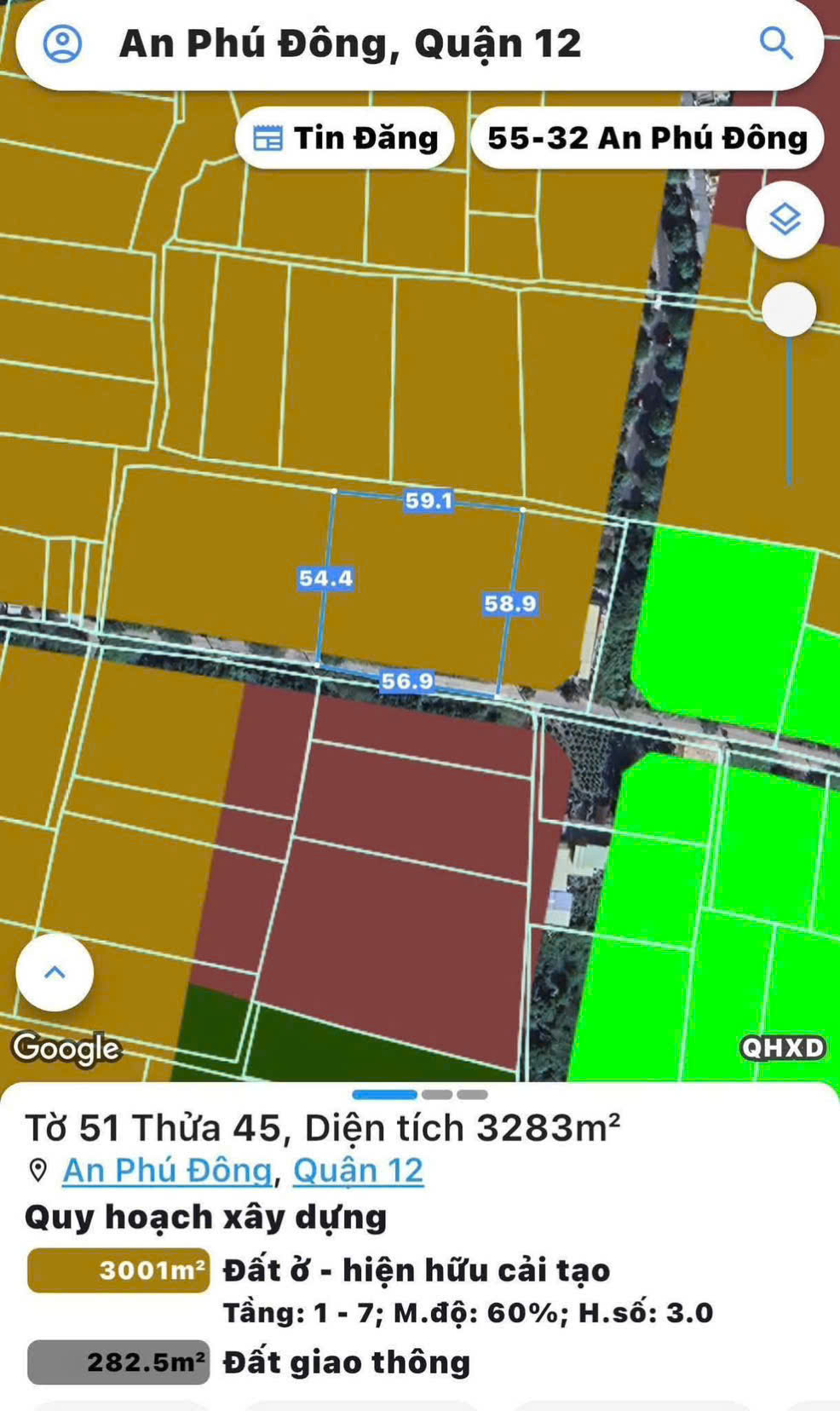 SIÊU PHẨM ĐẤT LỚN (59x50) VEN SÔNG SÀI GÒN – AN PHÚ ĐÔNG, Q12 15997120