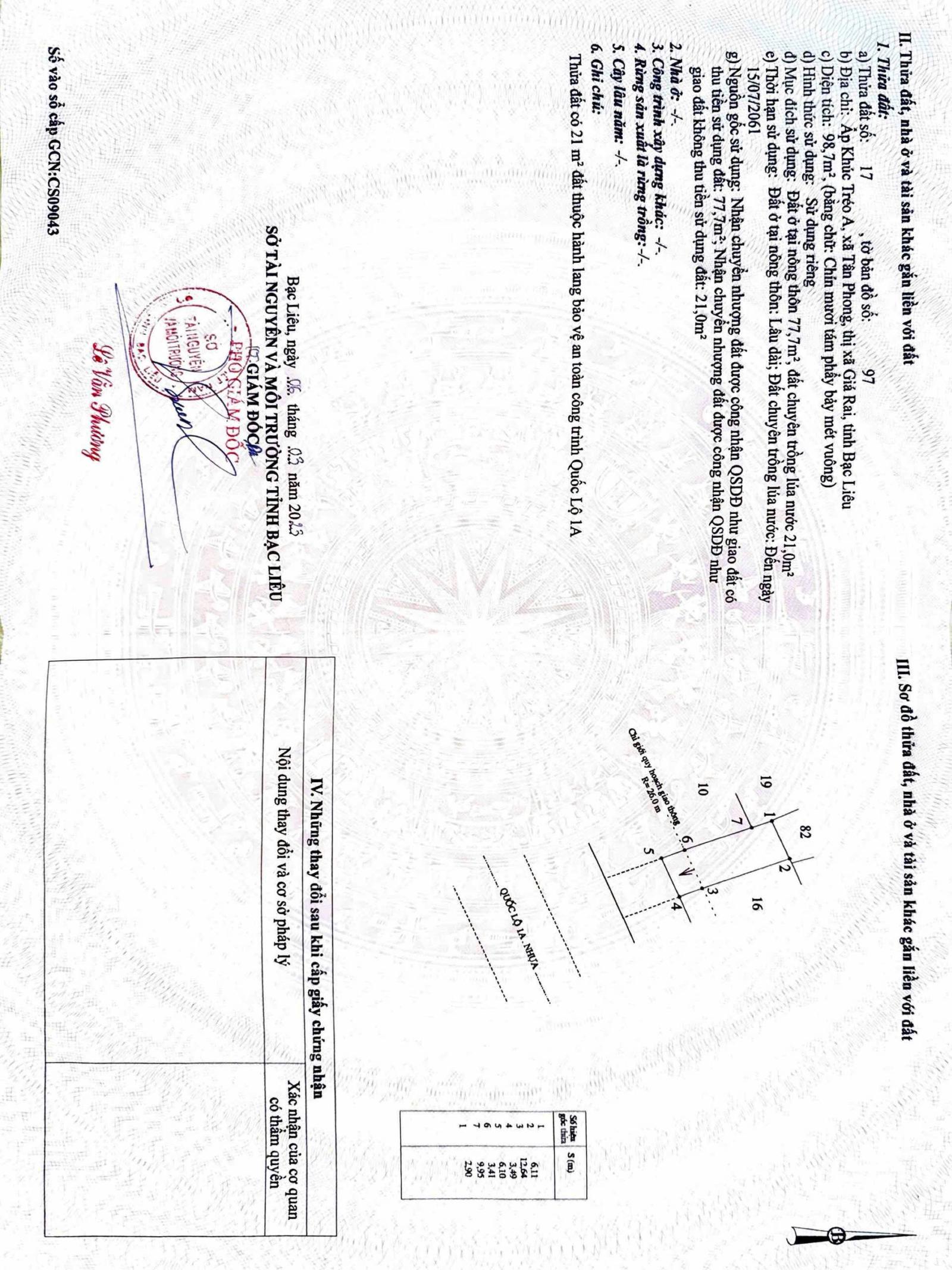 BÁN NHÀ MẶT TIỀN QUỐC LỘ 1A – GIÁ CHỈ 2,5 TỶ (CỰC HIẾM) 15997249