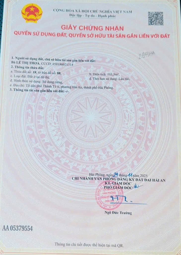 ⭐⭐Bán nhà Đông An - 104m 4 tầng - sân cổng riêng - gần Chợ Cát Bi 15997271