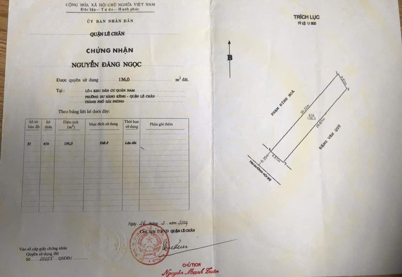 ❌❌Đất phân lô Quán Nam - Lê Văn Thuyết - 136m - Đường 11m - giá tốt nhất 15997277
