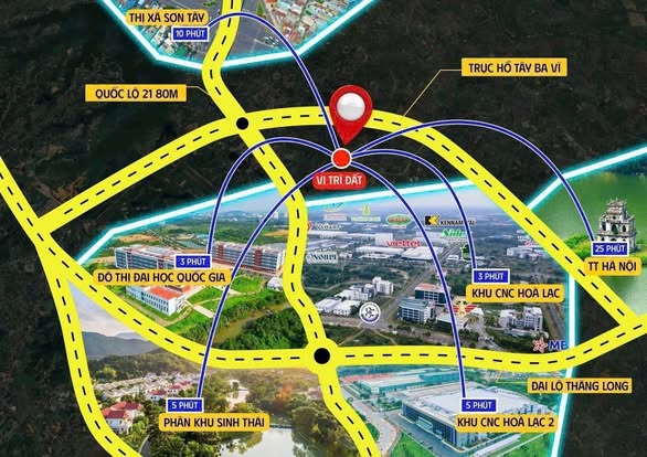 Đất Hòa Lạc giờ không còn là câu chuyện 'có nên mua không' mà là 'mua đoạn nào để còn biên'. Lô gần 15997335