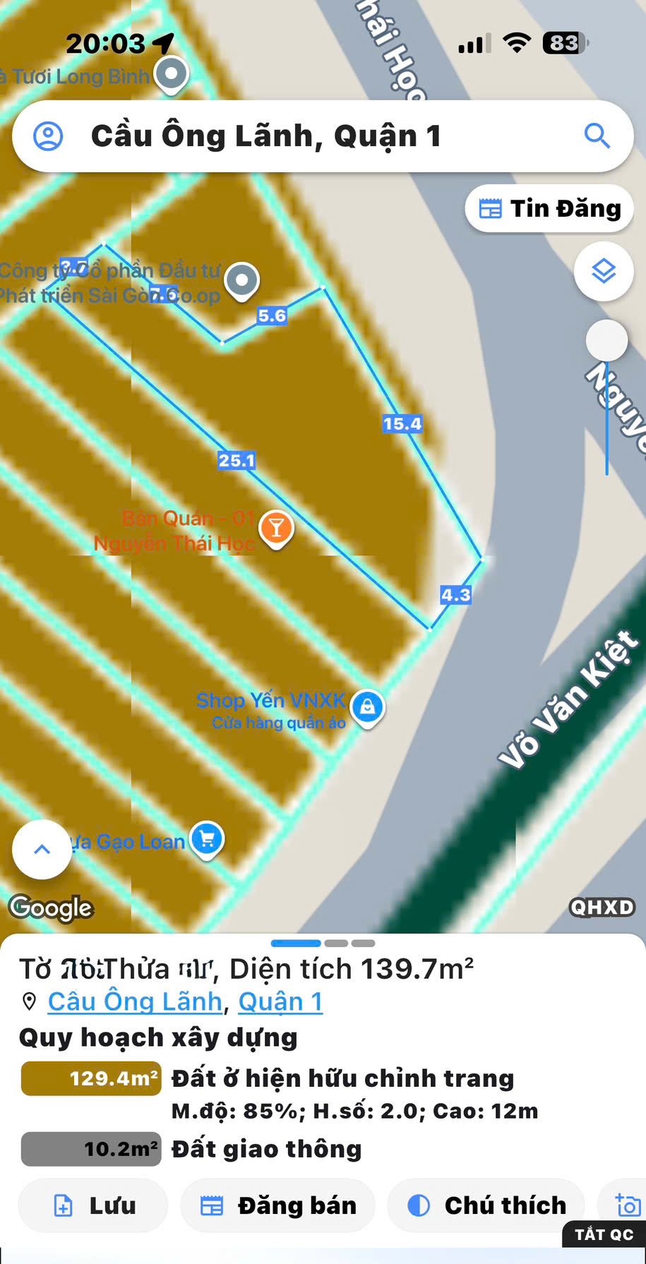 HIẾM - 15M*20M FULL THỔ - BÁN NHÀ 2 MẶT TIỀN KD LỚN VÕ VĂN KIỆT & NGUYỄN THÁI HỌC, QUẬN 1 - VỊ TRÍ 15997416