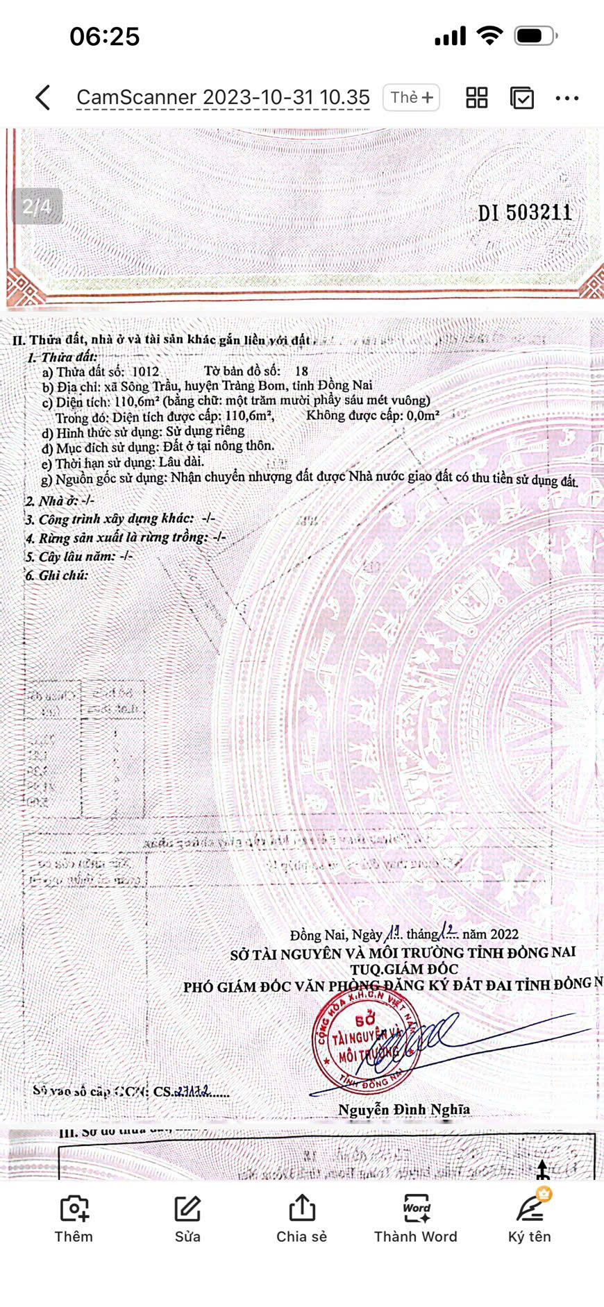 CHÍNH CHỦ BÁN ĐẤT TRẢNG BOM – ĐỒNG NAI 15997441