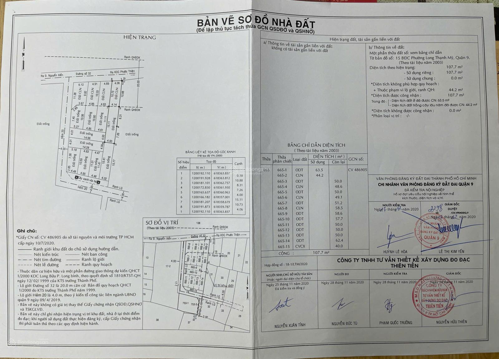 BÁN ĐẤT MẶT TIỀN ĐƯỜNG 32 – LONG THẠNH MỸ – VỊ TRÍ ĐẸP GẦN VINHOMES GRAND PARK – SỔ HỒNG RIÊNG 15997483