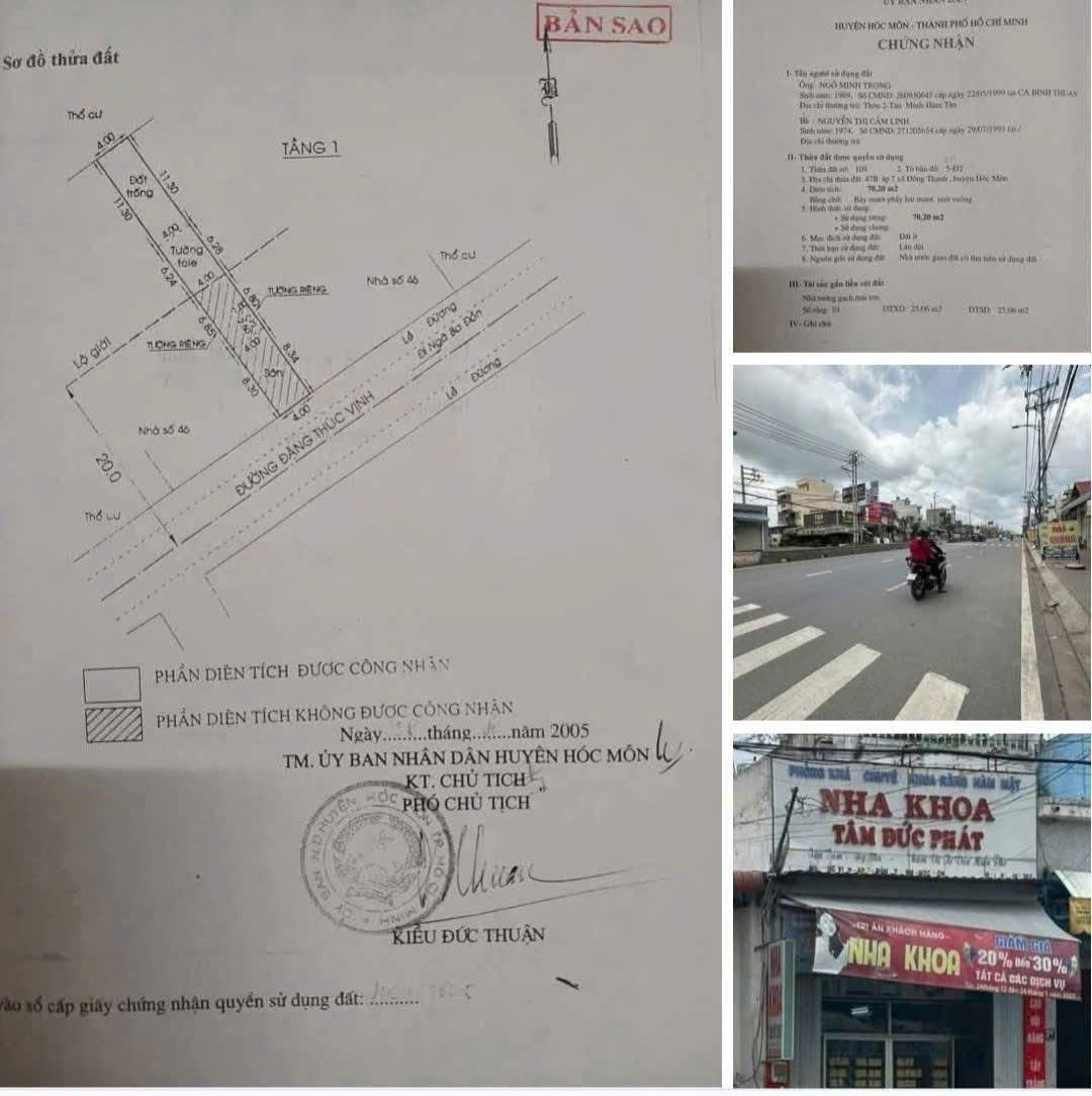 NHÀ MẶT TIỀN ĐĂNG THÚC VỊNH – XÃ ĐÔNG THẠNH, HCM – VỊ TRÍ SUNG NHẤT KHU 15997499