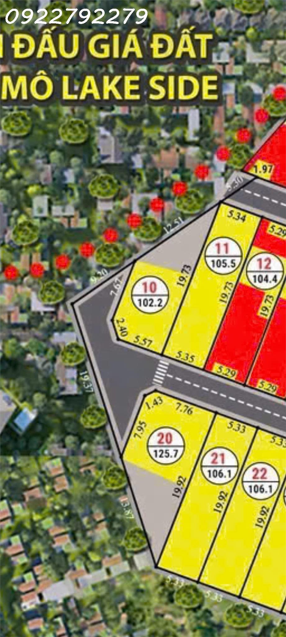 SUẤT NGOẠI GIAO, LÔ GÓC 2 MẶT TIỀN, GIÁP DỰ ÁN ĐẤT ĐẤU GIÁ ĐỒNG MÔ LAKESIDE 15997573