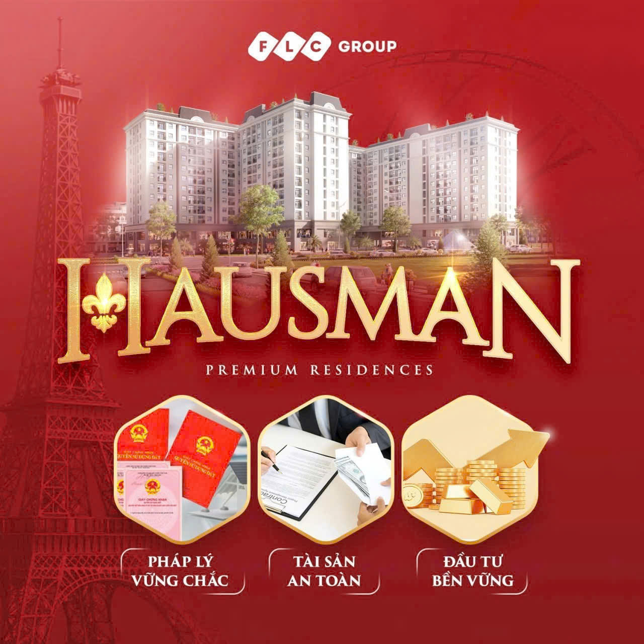 Bán căn hộ chung cư Hausman Premium Residences, 98 triệu (dt 75.9m2) đường Lê Quang Đạo, Đại Mỗ, Hà 15997620