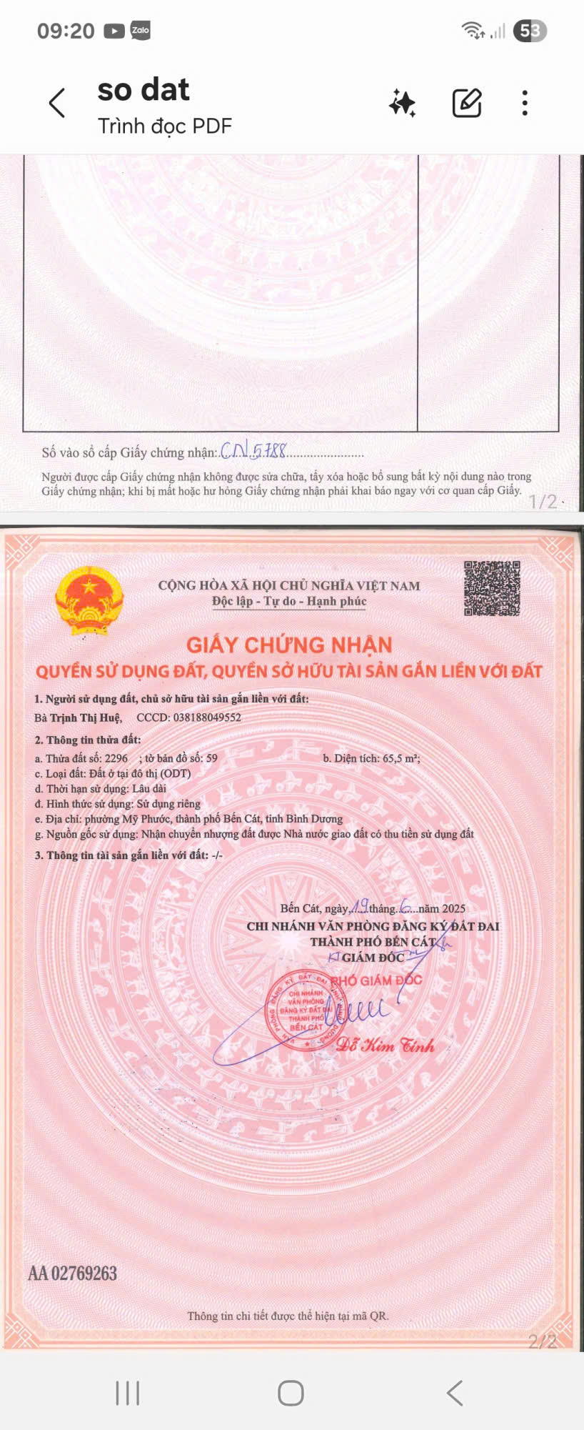 NHÀ MỸ PHƯỚC – MỚI XÂY, GIÁ TỐT, KHAI THÁC NGAY! 15997786