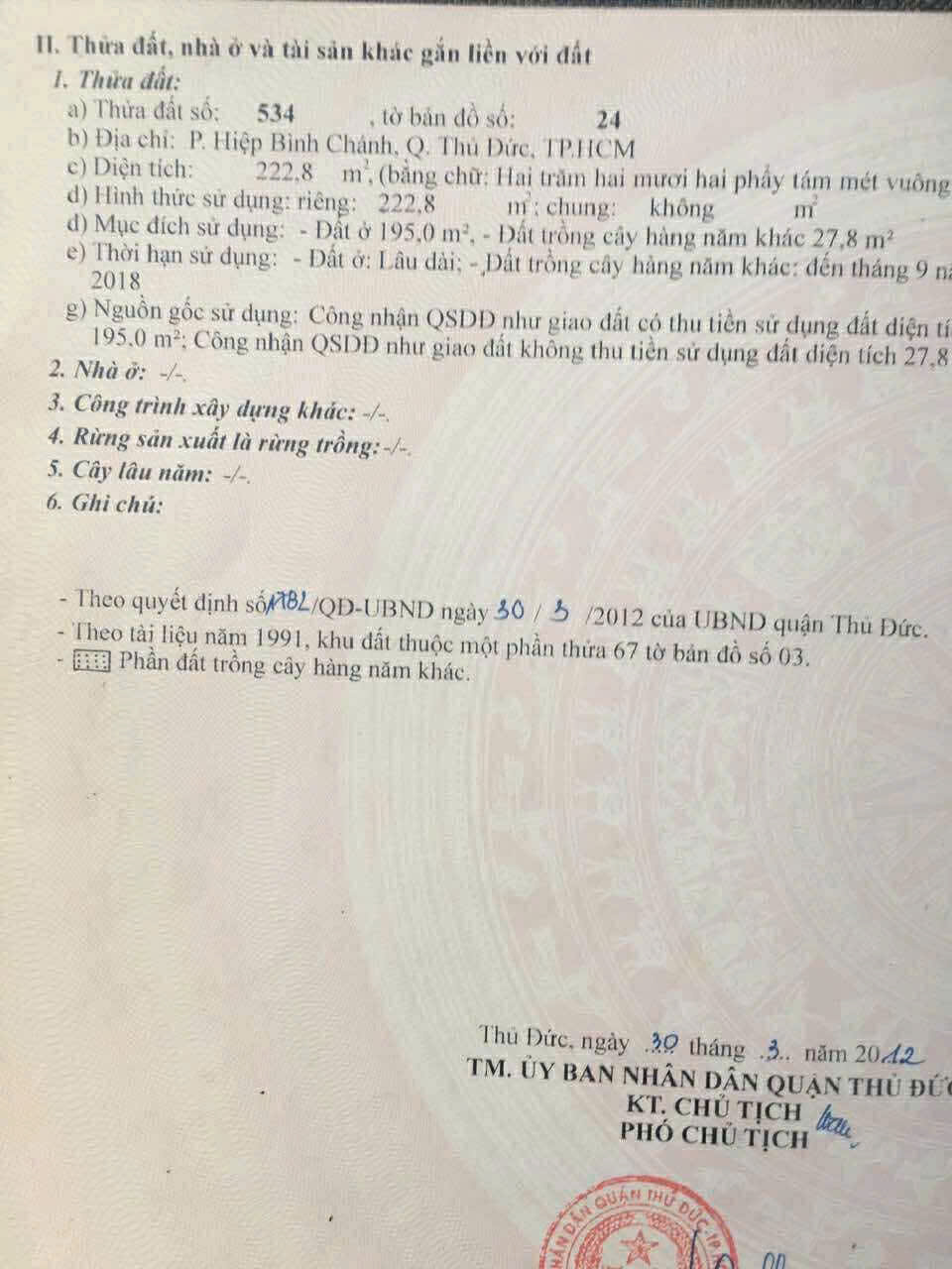 BÁN ĐẤT 2 MẶT TIỀN HẺM ĐƯỜNG 48 - HIỆP BÌNH CHÁNH - TP THỦ ĐỨC 15997828