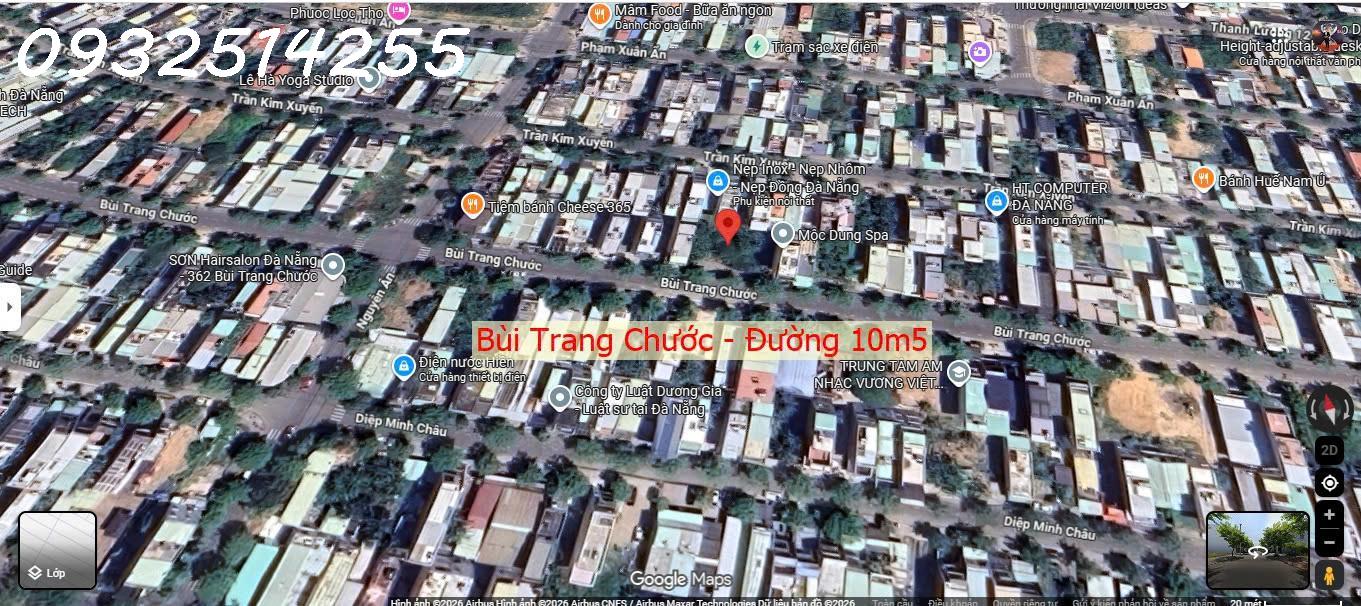 Bán đất Bùi Trang Chước - Hoà Xuân Cẩm Lệ - Đường 10m5 - Giá bán 7.3 tỷ TL 15998020