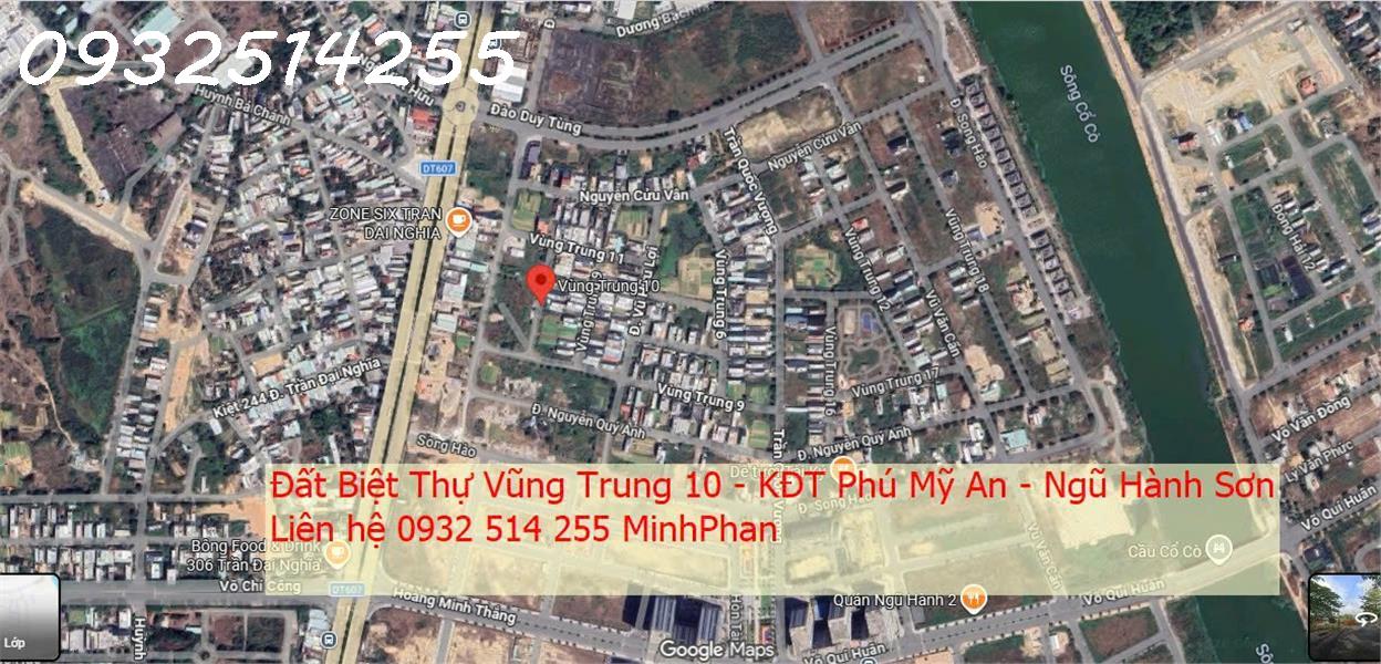 Chính chủ cần bán nhanh Lô đất Biệt Thự Khu Đô Thị Phú Mỹ An - Ngũ Hành Sơn - 300m2 - Đường 7m5 - 15998036