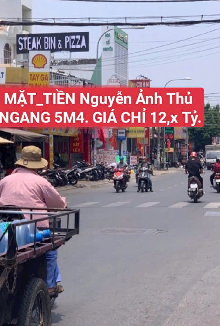 GIẢM NGỘP CHỈ 12.79 TỶ SỞ HỮU NHÀ (5.5x40) MẶT TIỀN NGUYỄN ẢNH THỦ, HÓC MÔN 15998092