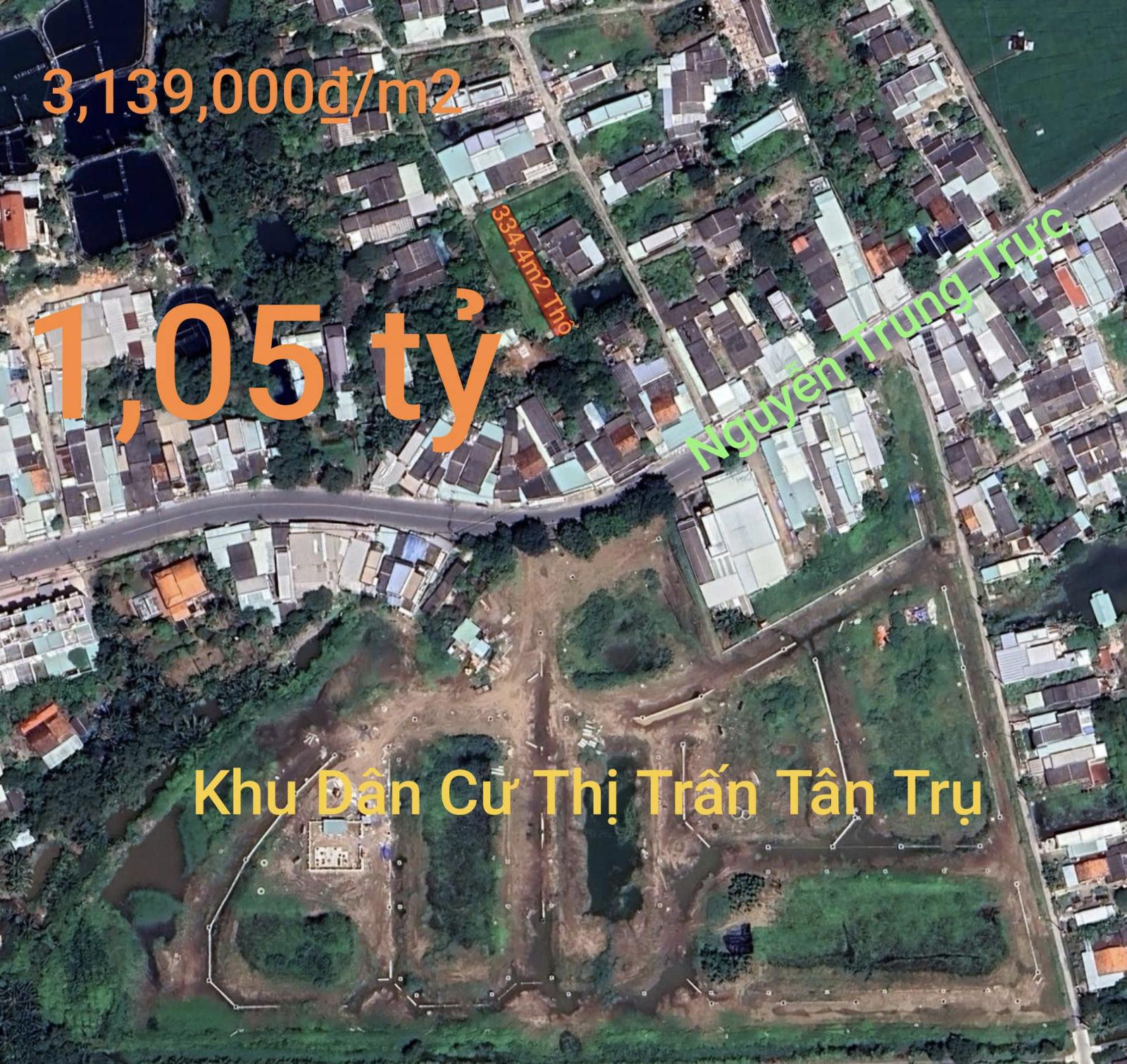Bán lô đất thổ trung tâm xã Tân Trụ giá đầu tư 1,05 tỷ 15998187