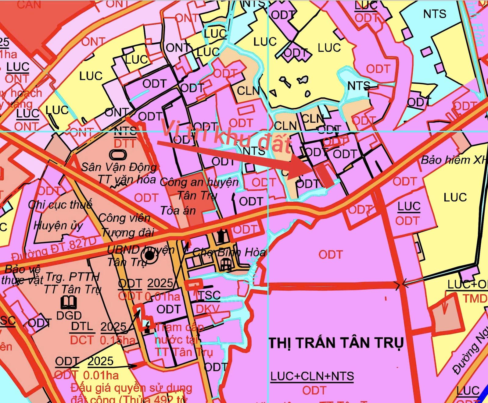 Bán lô đất thổ trung tâm xã Tân Trụ giá đầu tư 1,05 tỷ 15998187