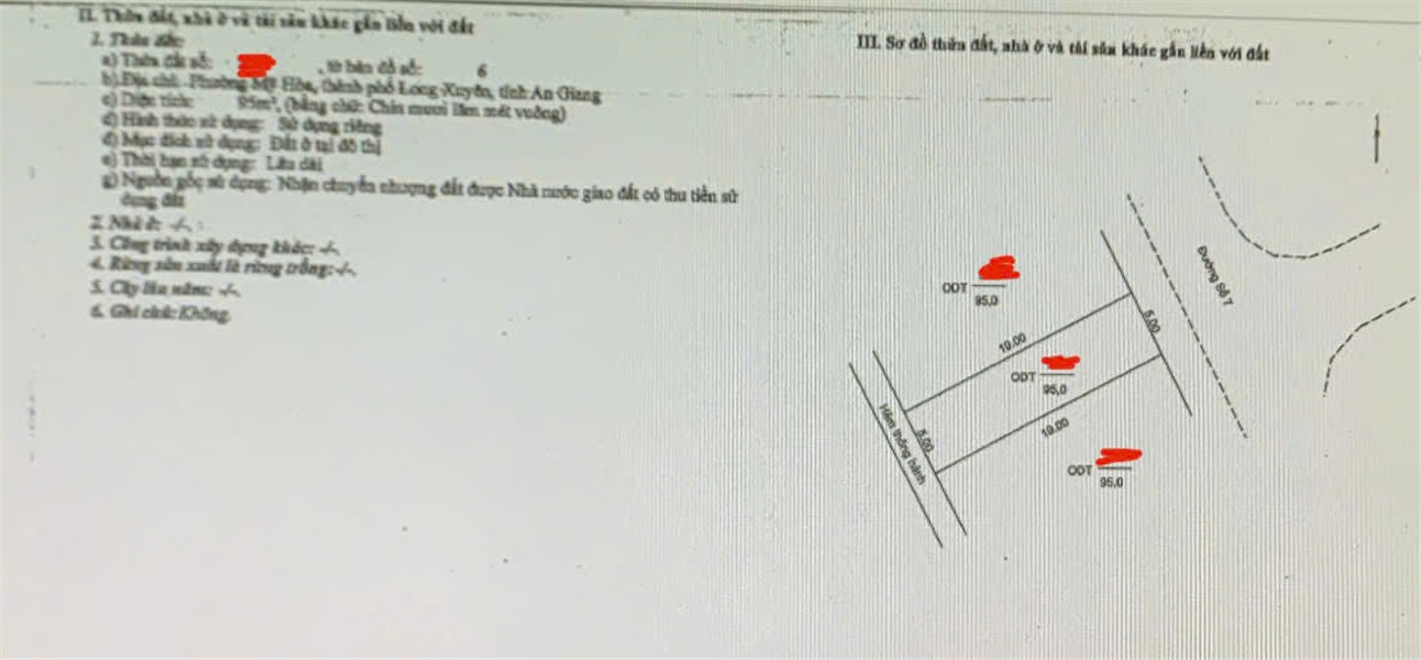 BÁN ĐẤT MẶT TIỀN KINH DOANH – Phường Mỹ Hòa, TP. Long Xuyên, An Giang 15998572