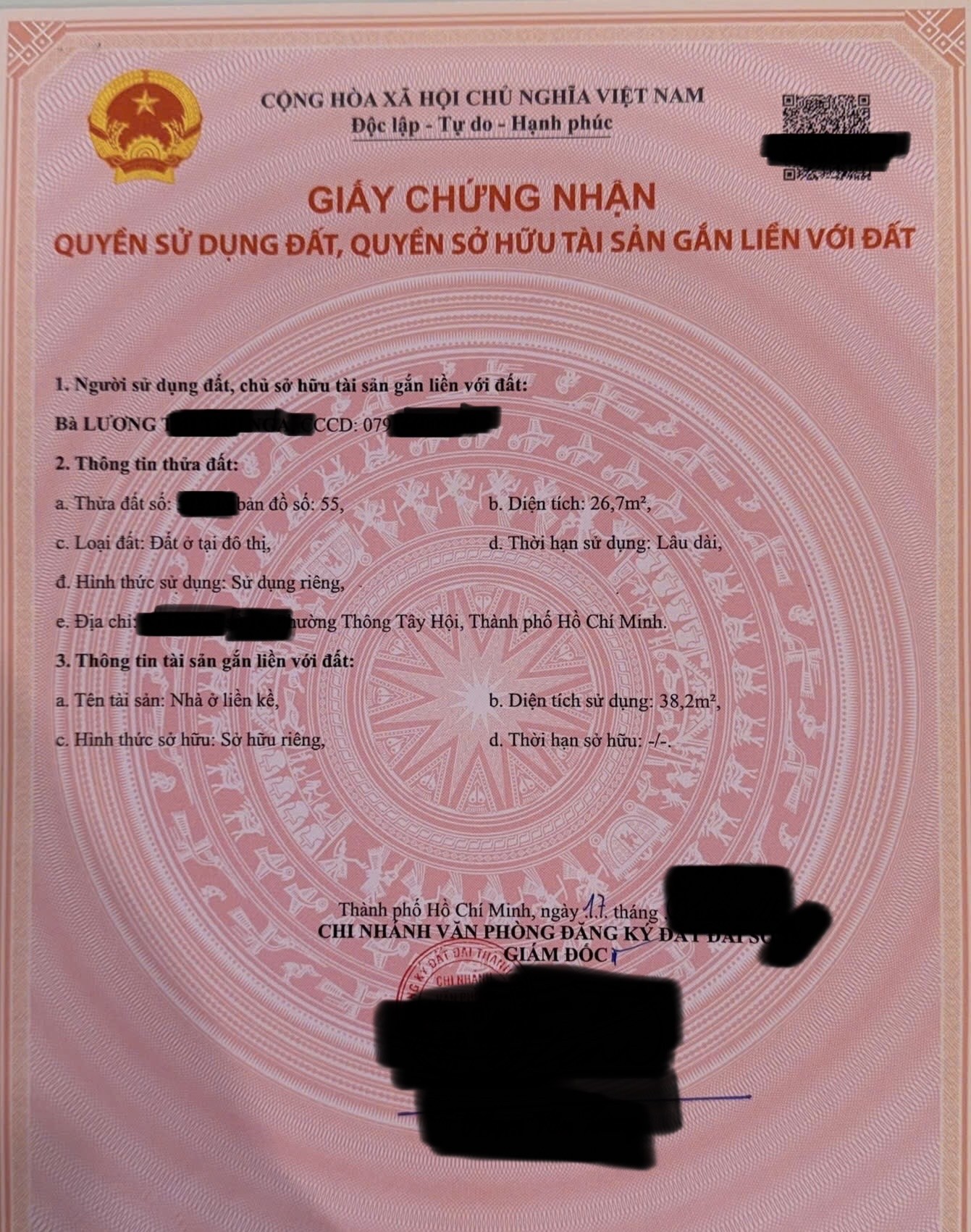 HÀNG HIẾM – BÁN NHANH 2 LÔ ĐẤT THỔ CƯ TP.HCM – ĐẦU TƯ & AN CƯ Đều Đỉnh 15999071