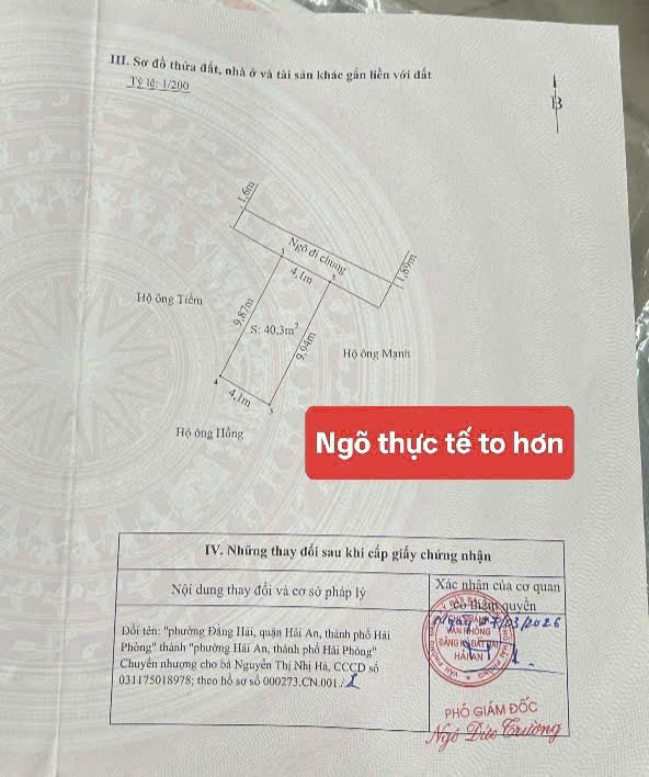 BÁN NHÀ 3 TẦNG TIỀN PHONG – ĐẰNG HẢI – GIÁ 2,39 TỶ 15999191