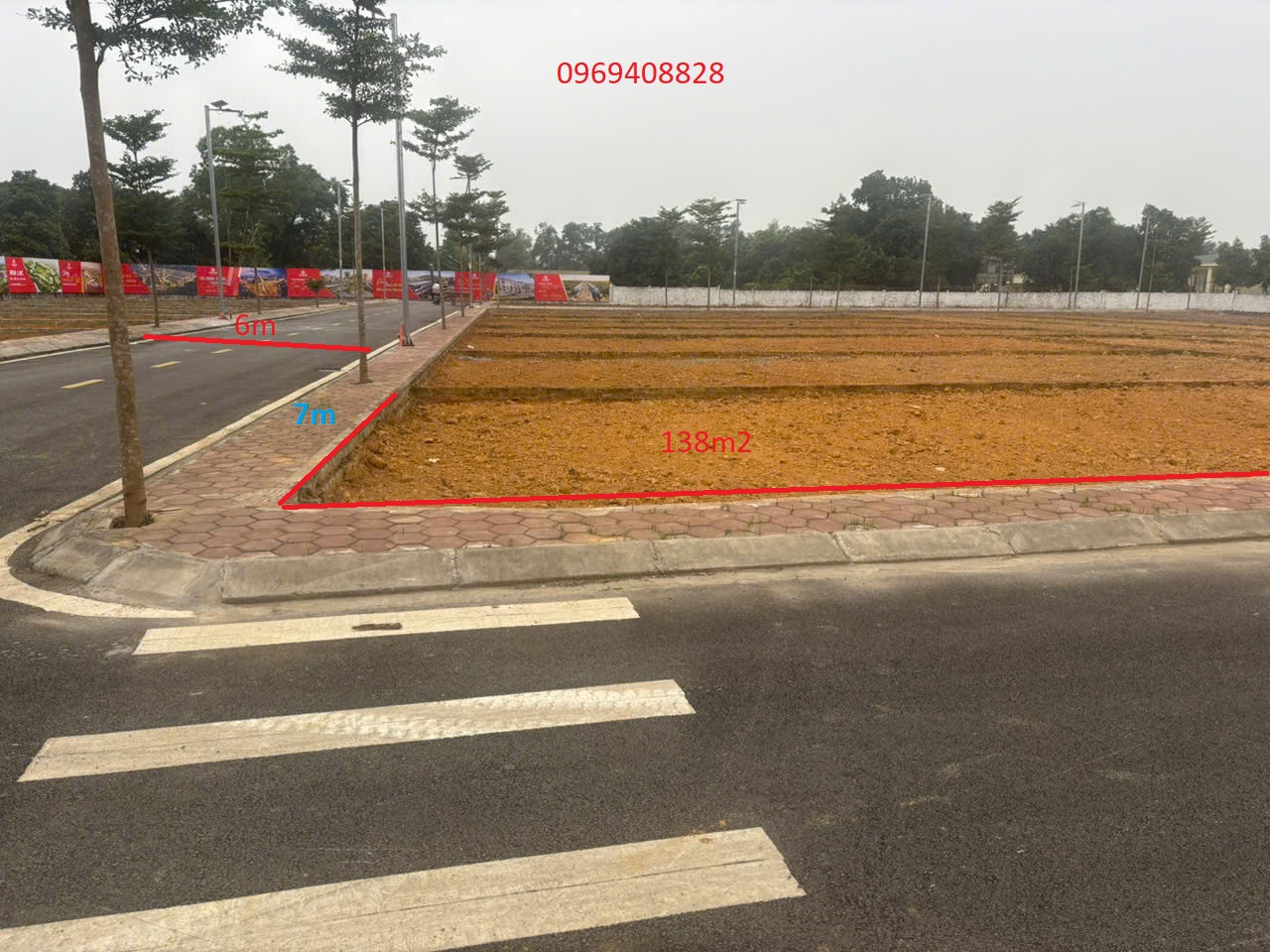 Bán gấp đất nền Quốc Oai 138m2 (7x17.75m), sổ đỏ, 50tr/m2. LH: 0969408828 15999609