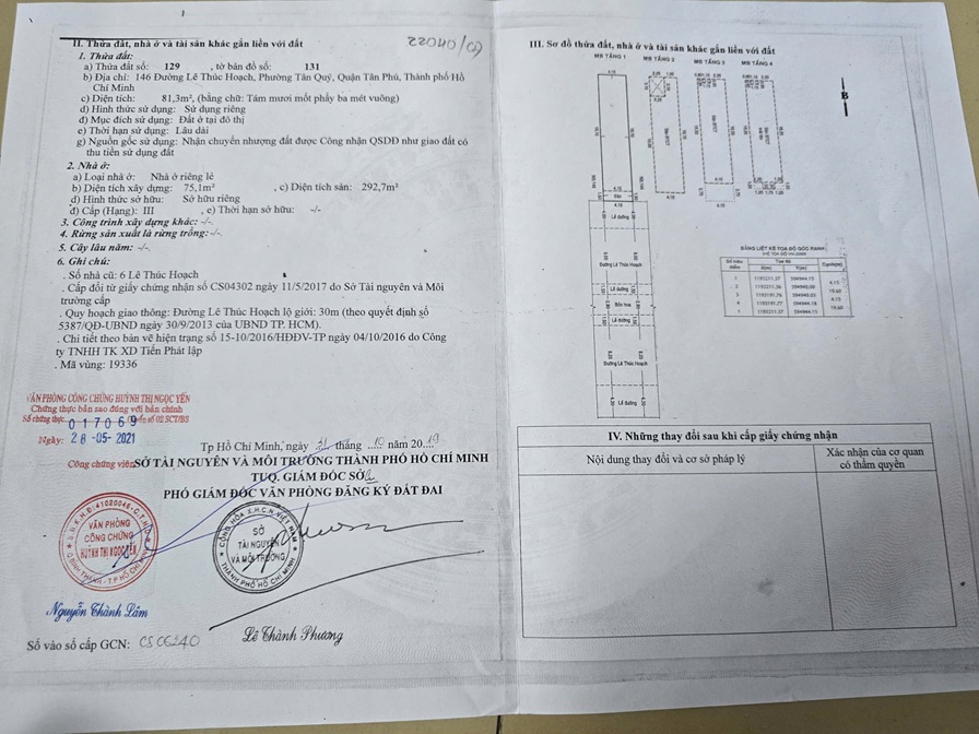 NHÀ ĐẸP – GIÁ TỐT –CHÍNH CHỦ CẦN BÁN CĂN NHÀ tại 146 Lê Thúc Hoạch, P.Tân Sơn Nhì, Q.Tân Phú, TP.HCM 15999678