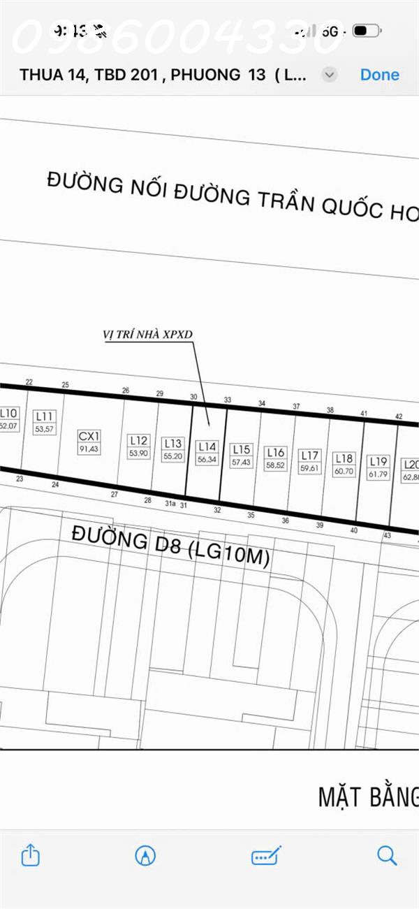 Chính chủ cần bán lô đất siêu đẹp Phố Trần Quốc Hoàn, P. Tân Bình, DT 113,7m2, giá đầu tư 15999734