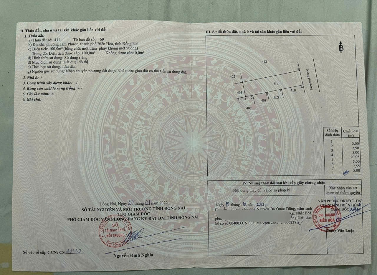 ĐẦU TƯ SINH LỜI - Chính Chủ Bán Lô Đất MẶT TIỀN Đường Phường Tam Phước, Biên Hòa, Đồng Nai 15999869