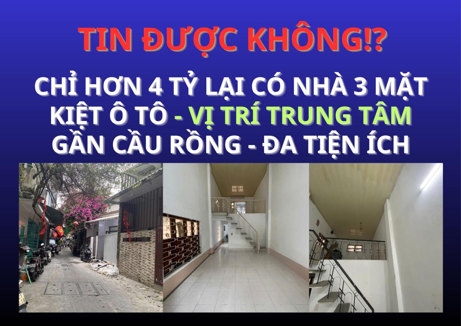 4,x tỷ – NHÀ 3 MẶT KIỆT Ô TÔ NGAY NGUYỄN VĂN LINH 15999994