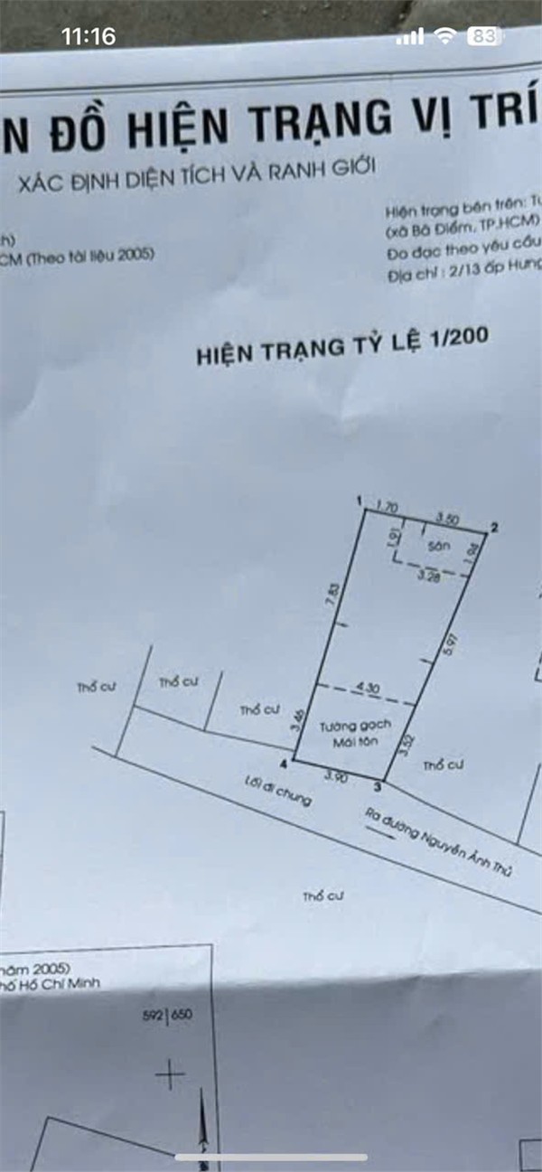 NHÀ ĐẸP – GIÁ TỐT CẦN BÁN CĂN NHÀ tại Đường Nguyễn Ảnh Thủ, Xã Bà Điểm, Huyện Hóc Môn, TP.HCM 15999998