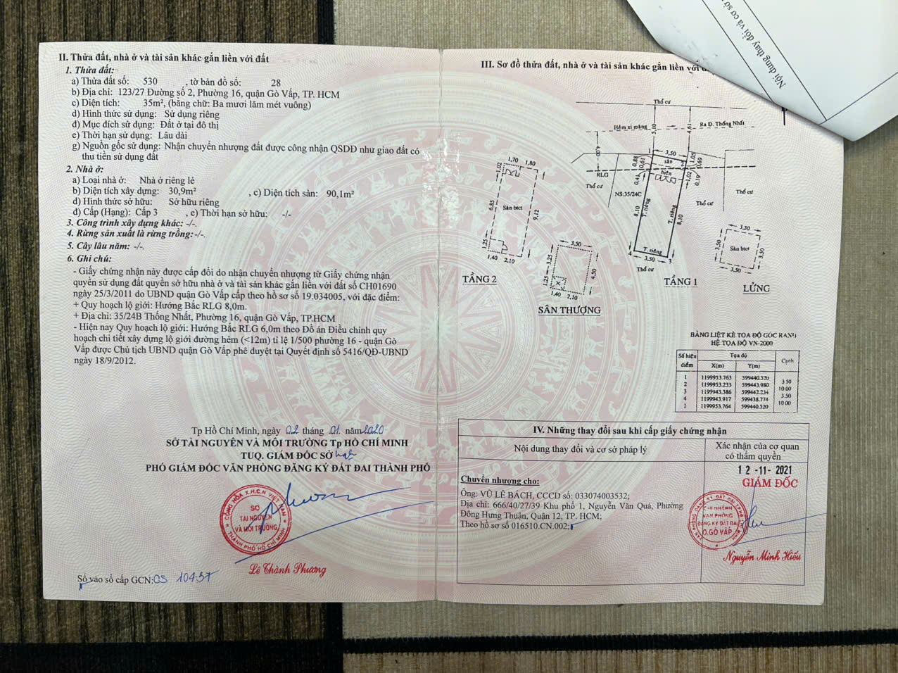 Cần Bán Nhanh Căn Nhà hxh tại Đường Số 2, P16 cũ (An hội đông) Gò Vấp, TP HCM. 16000011