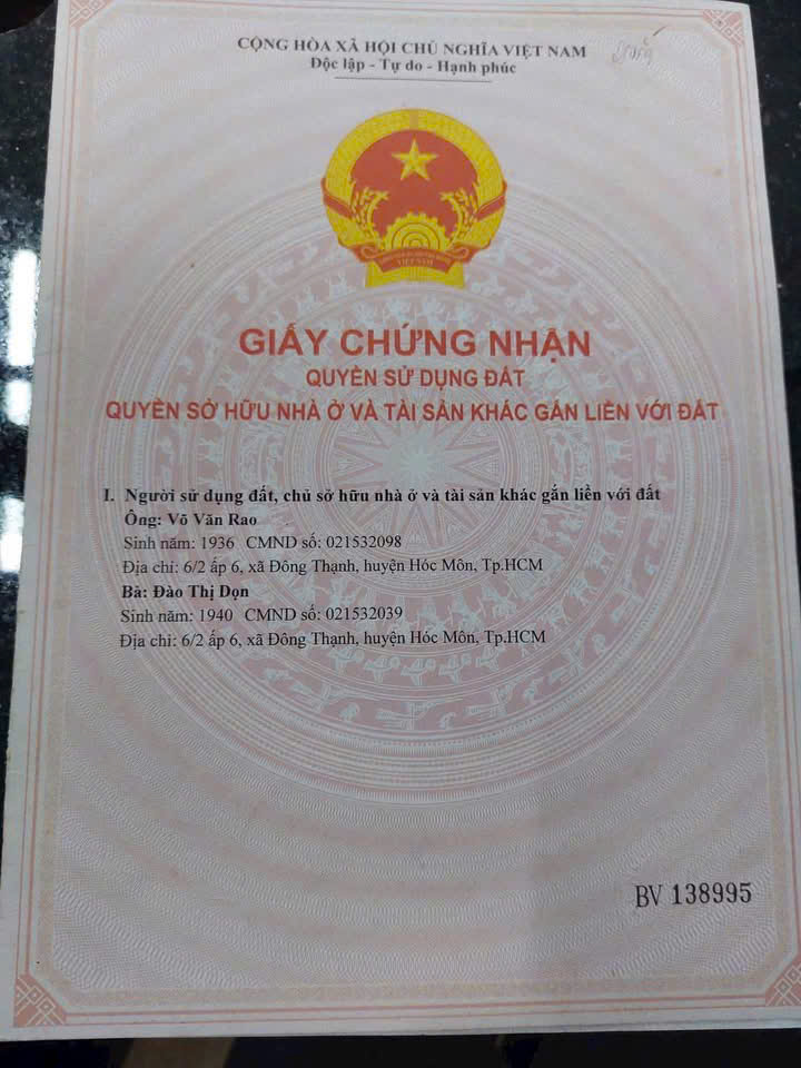 MẶT TIỀN NGUYỄN THỊ SÁNG, HÓC MÔN – NGANG 7M HIẾM – GIÁ CHỈ 6.9 TỶ 16000017