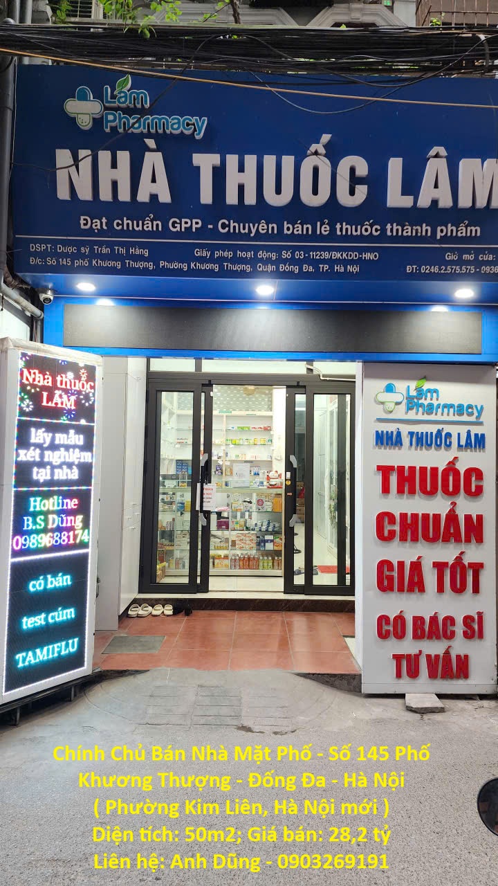 Chính Chủ Bán Nhà Mặt Phố - Số 145 Phố Khương Thượng - Đống Đa - Hà Nội 16000147