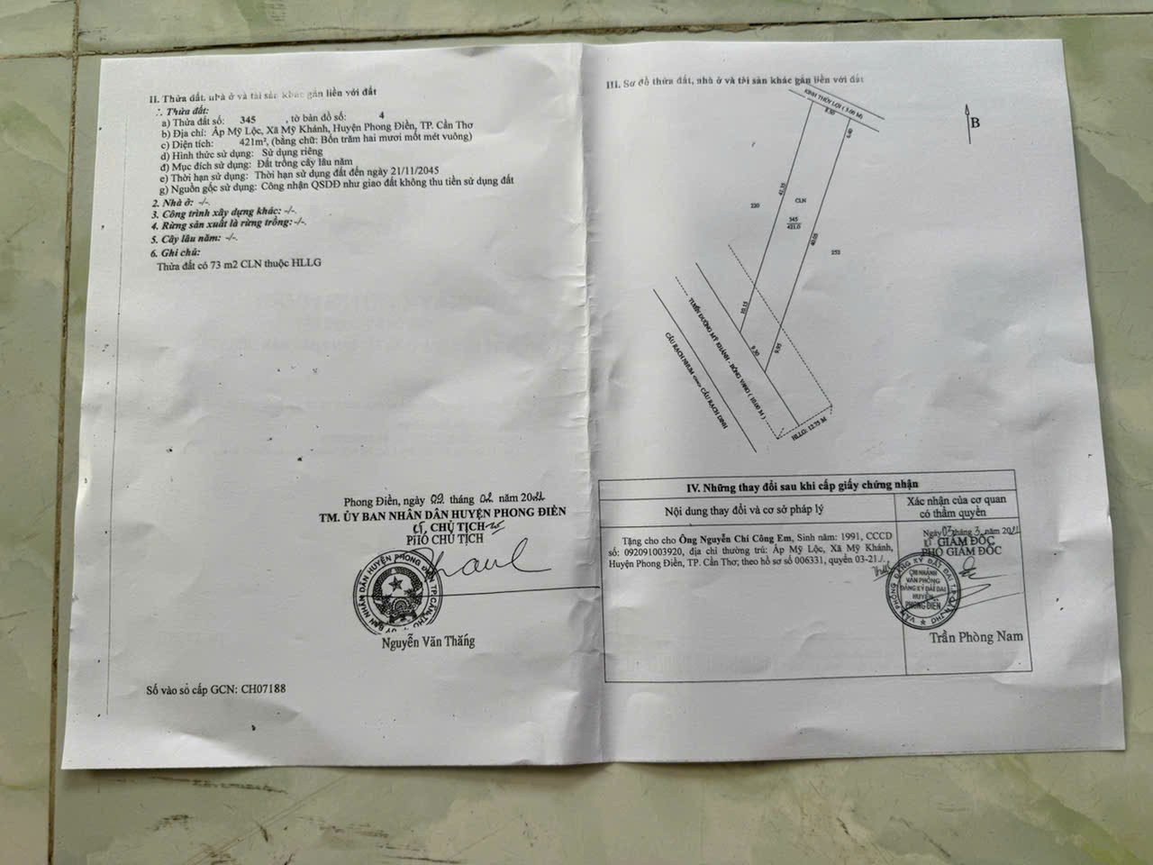 Cần Bán Đất Và Nhà Tuyến Đường Bông Vang Trường Tuyền , Phường An Bình, Quận Ninh Kiều, Cần Thơ 16000281