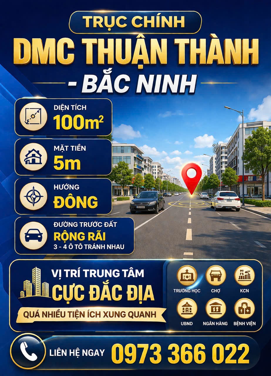 ĐẤT ĐẸP – GIÁ TỐT – CHÍNH CHỦ BÁN NHANH Dự án đẹp nhất Thuận Thành - Bắc Ninh 16000332